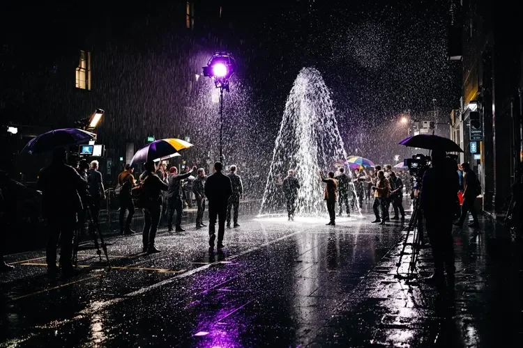 银色回声雨夜戏拍摄:一场戏拍了 17 个雨夜 大地影视 银色回声雨夜戏拍摄:一场戏拍了 17 个雨夜 - 大地影视